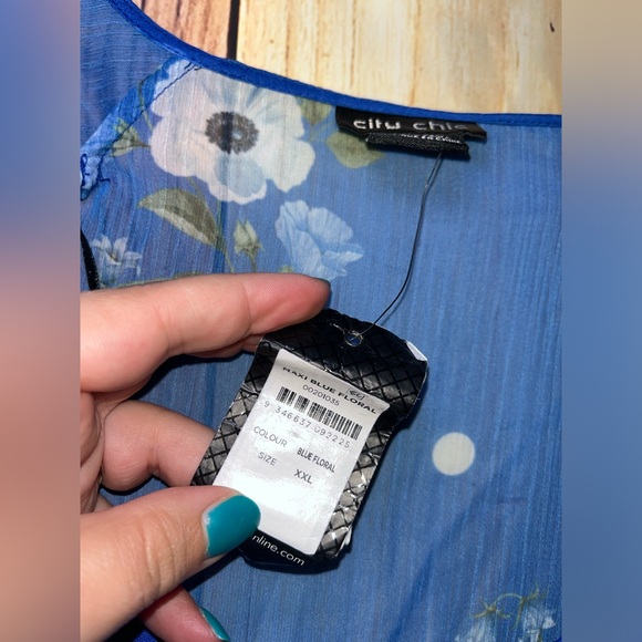 Plus Size 2XL Dress With Floral Kimono NWT - Picture 3 of 7